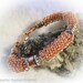 Copper Coiled Wire Bracelet Bangle Size 6 1/2 inches