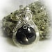 Canadian Hypersthene Wire Wrapped Stone Pendant