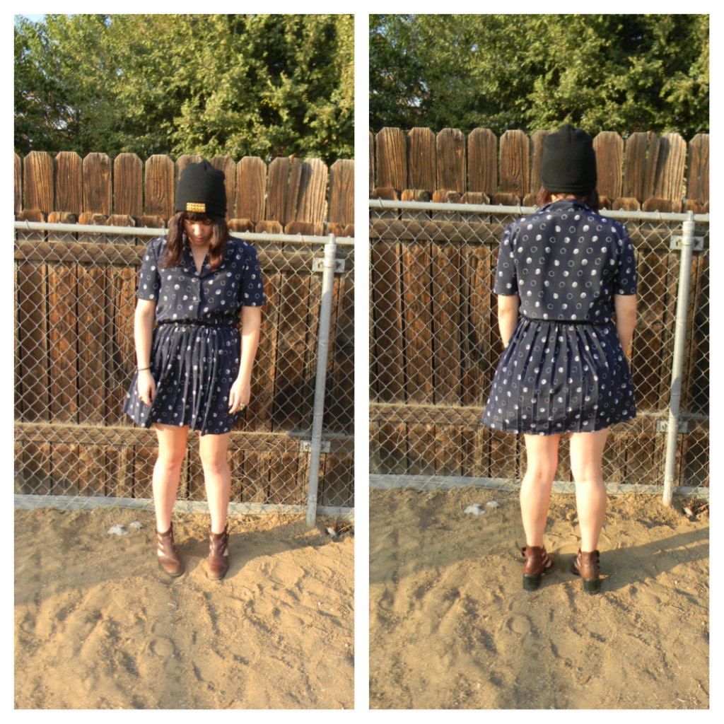 80s // POLKA DOT DRESS
