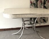 Vintage 1950's Formica and Chrome Kitchen Table