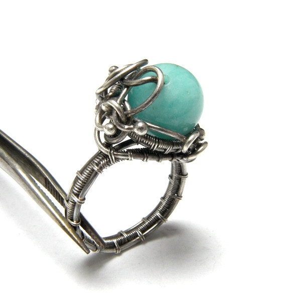 Tutorial - wire-wrapped ring, PDF file, level advanced NEW MadeBySunflower