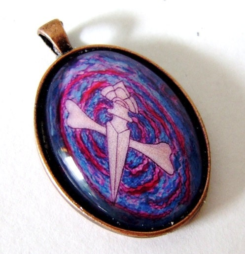 Pirate Bone and Knife Halloween Spooky Pendant