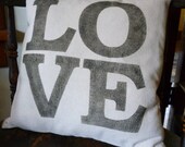 4 Gray LOVE Pillows Reserved 4 alexie10