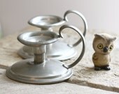 Royal Holland pewter candlestick holders