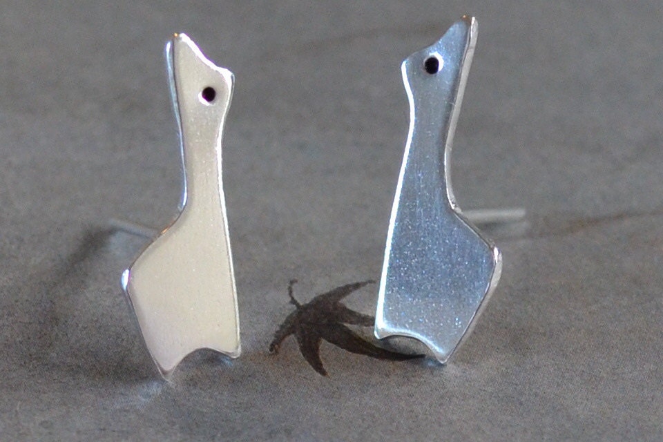Sterling Silver Llama studs - post earrings