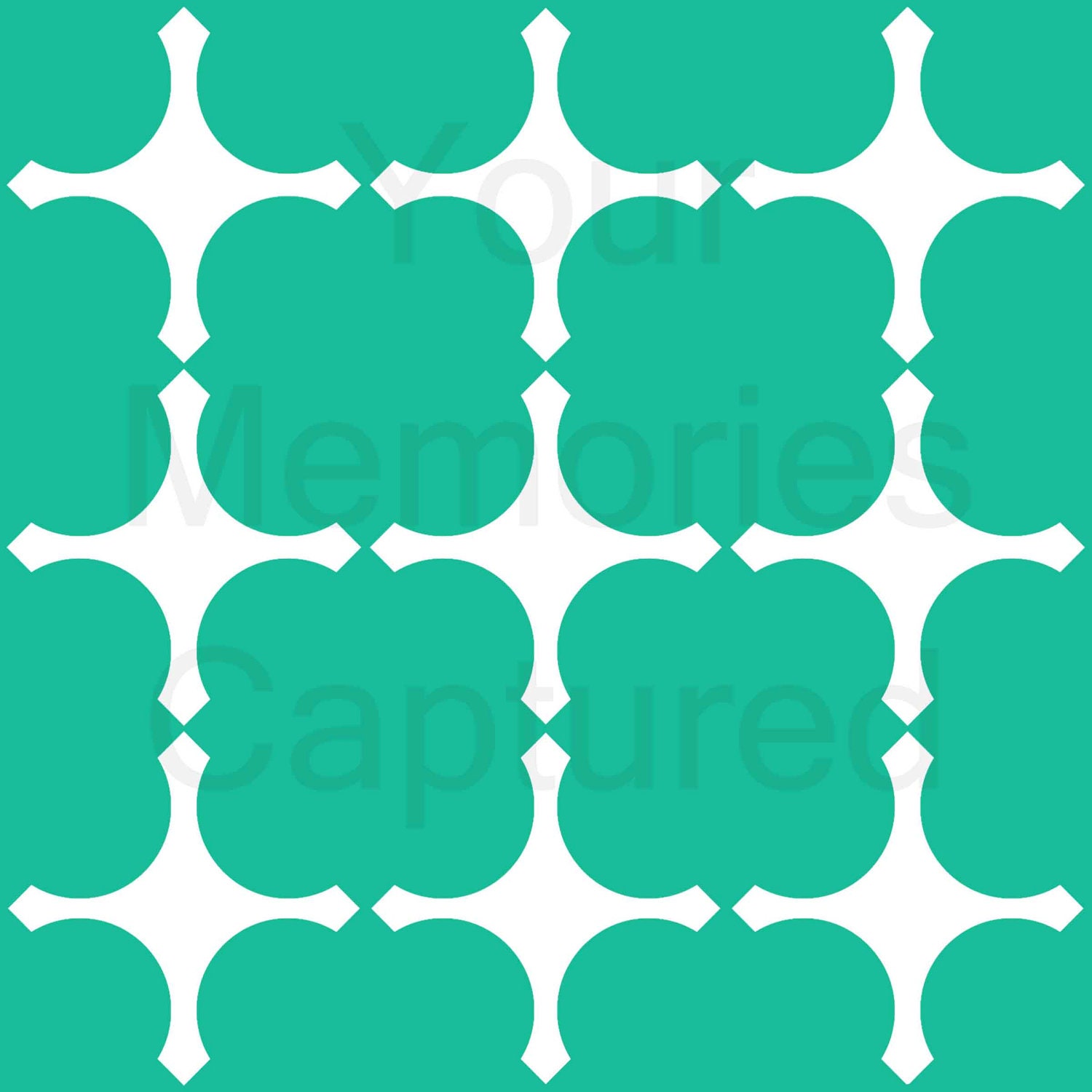 Pointed Quatrefoil Reusable Stencil - for fabric, wood, paper, canvas, walls - 11x11