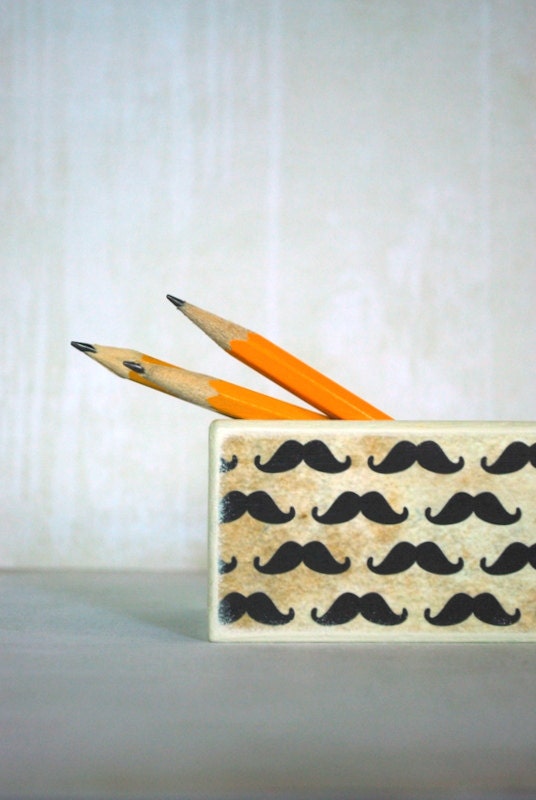 Mustache Pencil Box - Movember