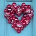 True Red  a Vintage Ornament Wreath