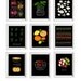 Kitchen Art Print Herbs 11"x15 Botanical Chart Mediterranean Black Garden - archival fine art giclée print