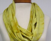 Infinity Scarf Hand Dyed in Drying Rosemary 171