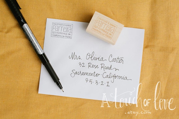BOX Custom Design Return Address Stamp
