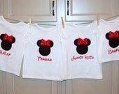 Personalized / appliqued / embroidered / monogrammed Disney Minnie Mouse tee / t-shirt / shirt