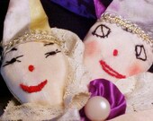 Vintage Clown Dolls, Ragdolls, Rag Dolls, Soft Toys