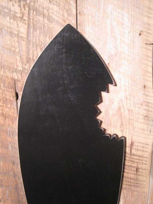Surf Board Chalkboard - Shark Bite Included