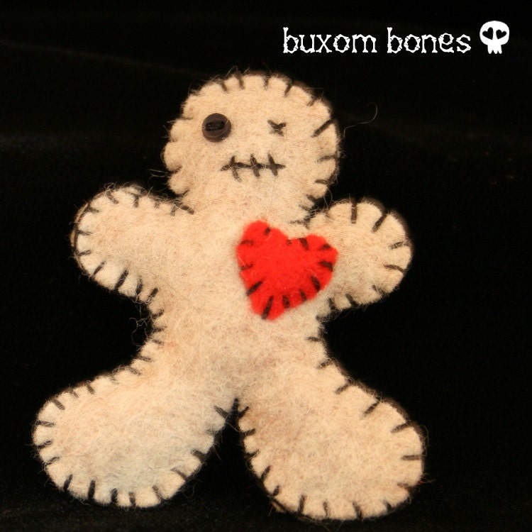 VooDoo Doll Brooch - Gothic Jewelry Brooch - VooDoo Jewelry - Democratic Jewelry