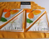 Vintage Vera Neumann Set of 4 Butterfly Napkins Placemats New Old Stock