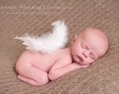 Baby  Hatchling Angel Wings for professional photography prop ... newborn boy or girl perfect baby shower gift