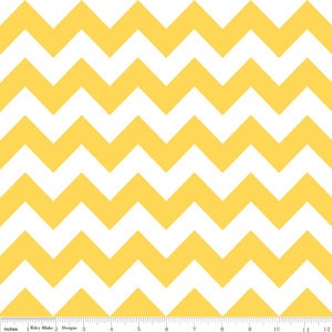 1 YARD-CHEVRON in Yellow, Riley Blake Chevron
