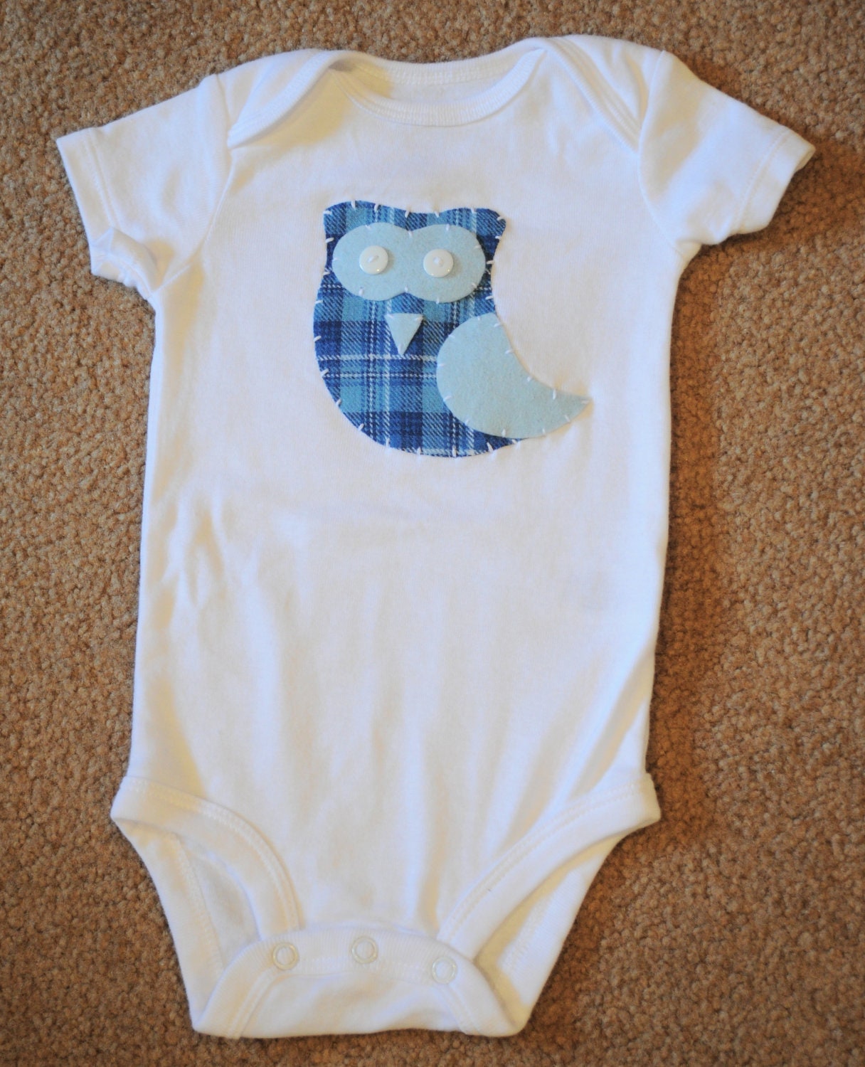 Owl Applique Shirt for your Baby, Toddler or Child.  (YOU pick size and color combo)