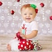 Christmas red green and white striped and polka dot bloomers diaper cover for baby newborn infant toddler girl