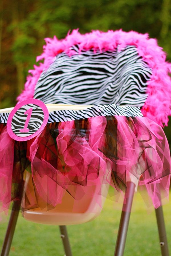 Zebra Highchair Tutu