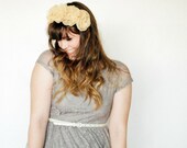 Miss Loretta Gold Flower Headband