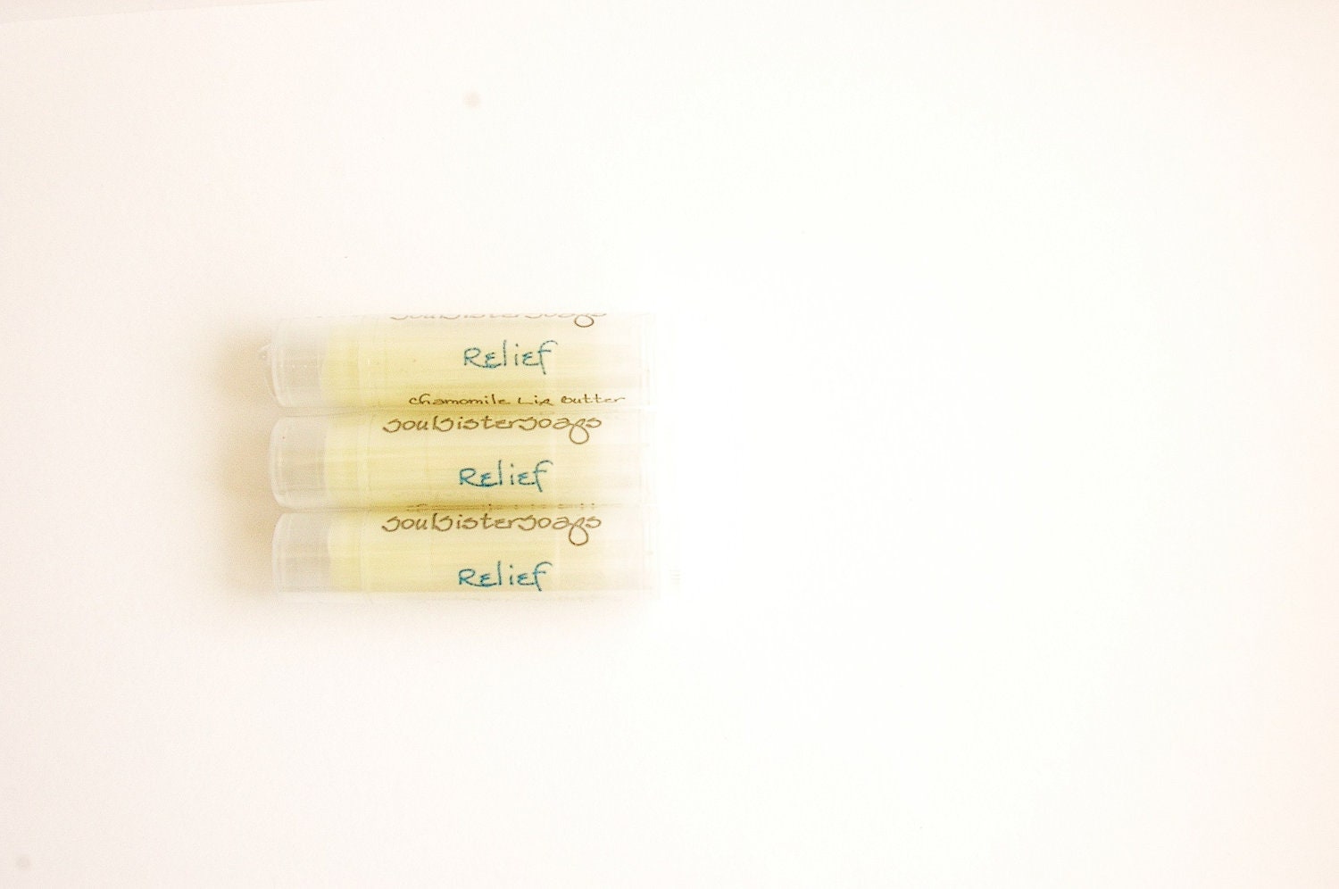 Relief Lip Balm - Aloe Vera and Chamomile - Cocoa and Pumpkin Butter - Summer Adventure