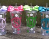 Personalized acrylic tumblers with lid and straw-20 oz.