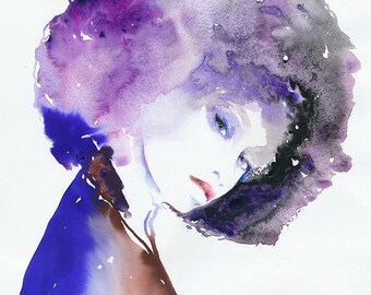 Print of Watercolor Painting, Fashion Illustration - Yaya