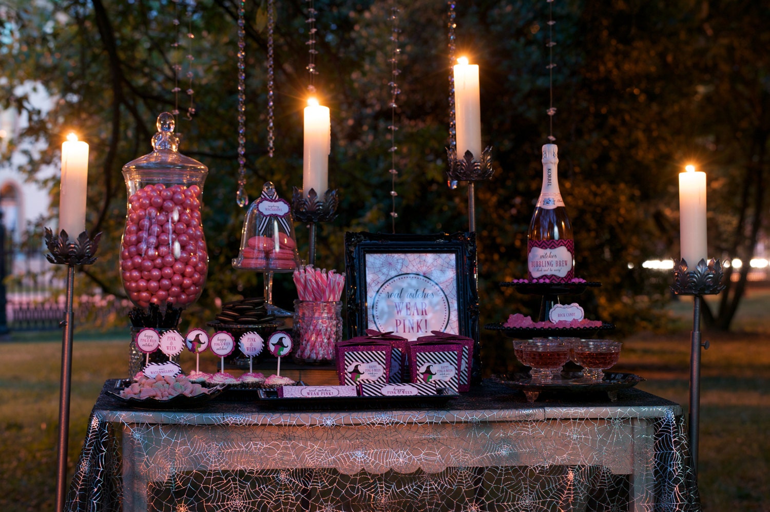 Real Witches Wear Pink - PINK-O-WEEN - Full Printable Collection by Flair Designery as seen on Hostess with the Mostess Il_170x135