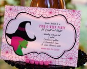 Real Witches Wear Pink - PINK-O-WEEN - Printable Invite by Flair Designery as seen on Hostess with the Mostess Il_170x135