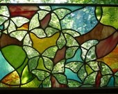 Stained Glass Panel - Butterflies in Flight - Suncatcher Window
