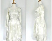 1950s  Dress / 50s wedding dress / reception dress / summer wedding / cocktail dress / party dress / xs small