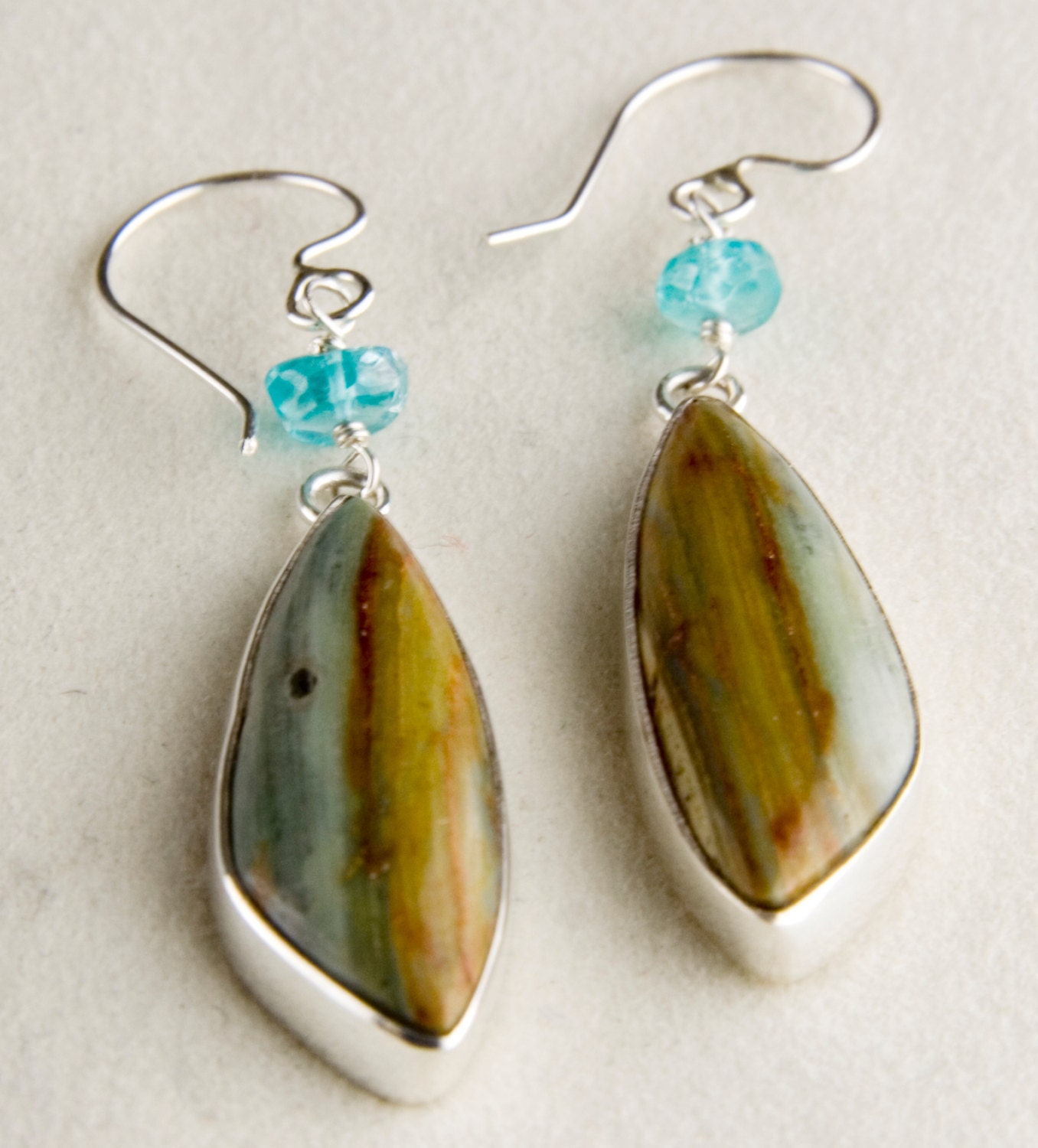 Petrified Bogwood Earrings