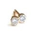 Diamond and Gold Stud Earrings, Diamond Earrings, Diamond Stud Earrings, Minimal Style,  .10 ct, Nixin