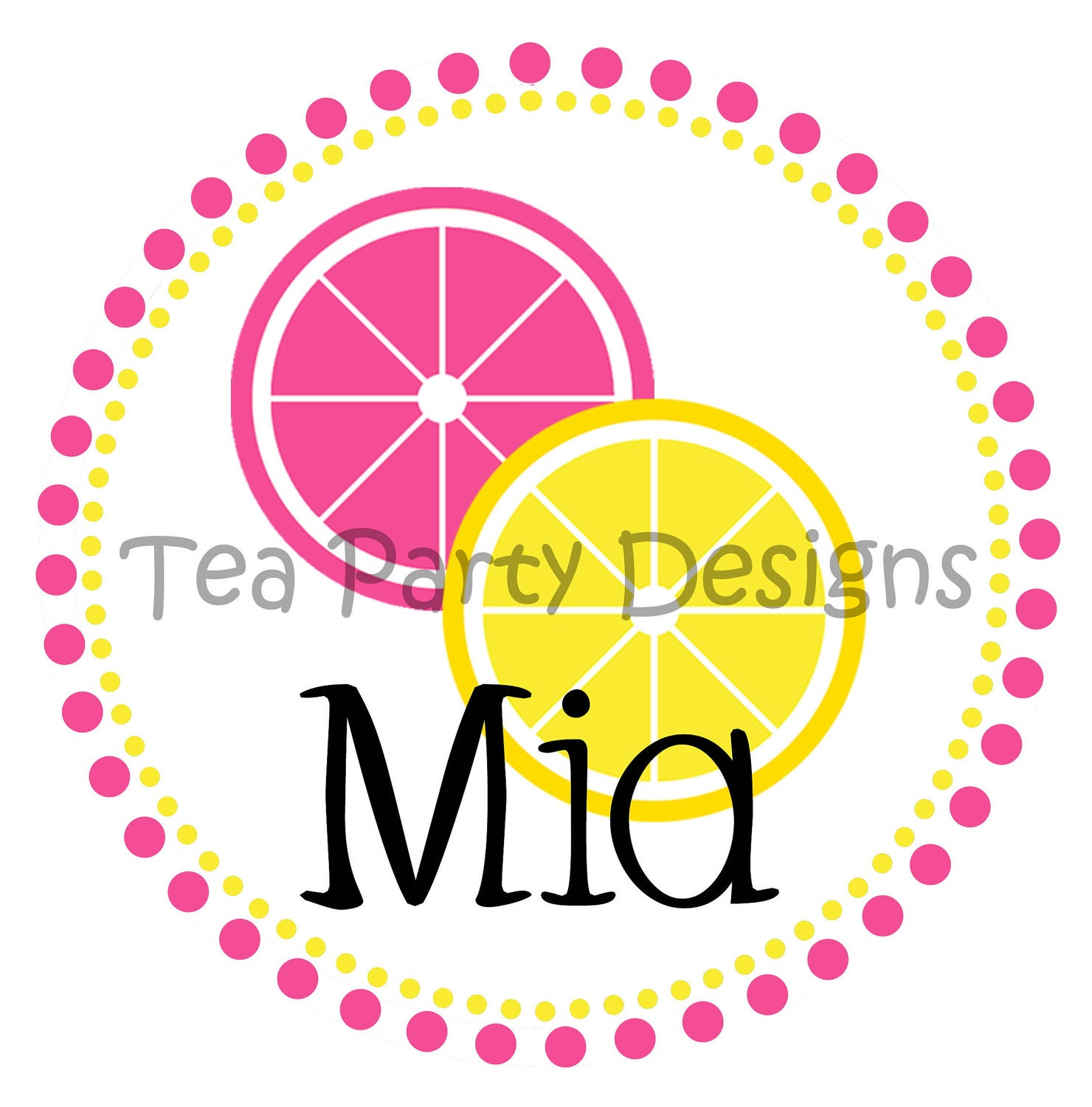Sweet Pink Lemonade...Personalized Party Iron-on Shirt Transfer Il_170x135