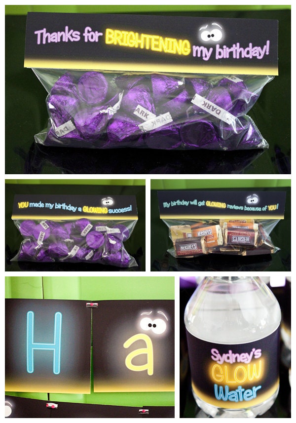 GLOW in the DARK Collection - Printable Party Décor