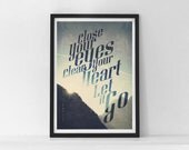 Let it Go - Quote Large Print Limited Edition