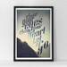Let it Go - Quote Large Print Limited Edition