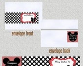M-I-C-K-E-Y Mouse - PRINTABLE Wrap Around Return Address Label Style WAL3200