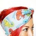 Vintage Inspired Head Wrap, Bandana Style, Dinosaur, RAAAAAH