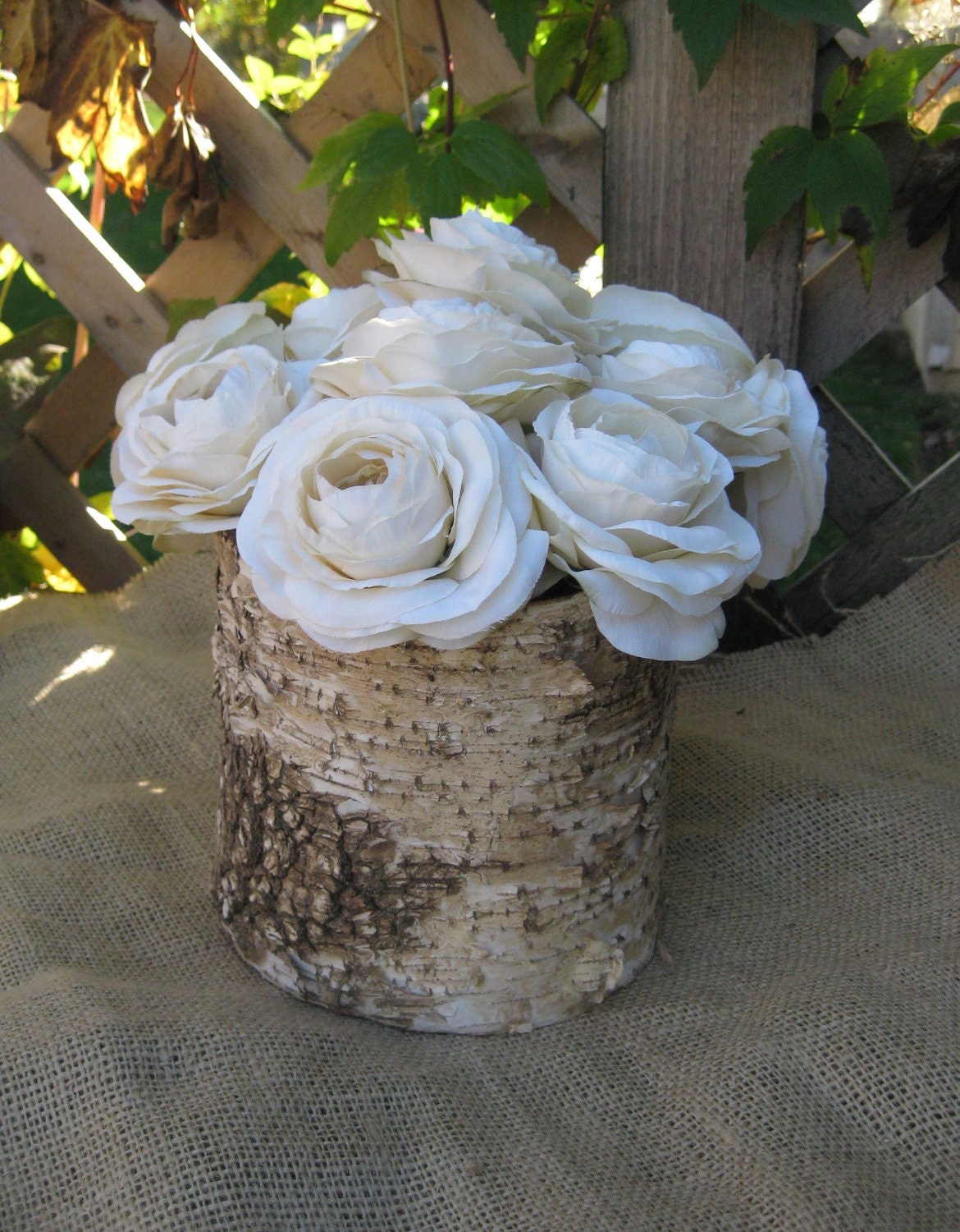 Birch Bark Vase  Rustic for Your Wedding Centerpieces - Home Decor