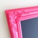 LARGE Chalkboard Bright Pink Playroom Decor Girls Room Wedding Hot Pink Neon Magnetic Educational Bulletin Board Memo - MORE COLORS