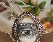Jennifer- Vintage Style All Seeing Eye Cameo Necklace