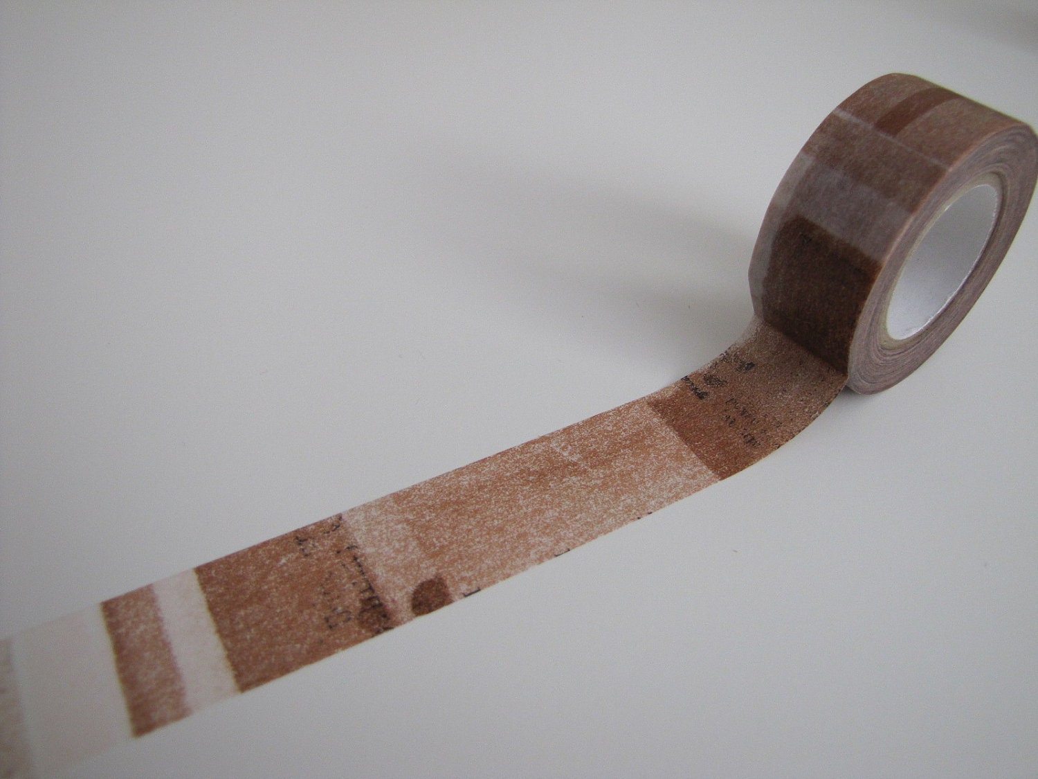 Washi Tape-Masking Tape-Single Roll-Brown Collage