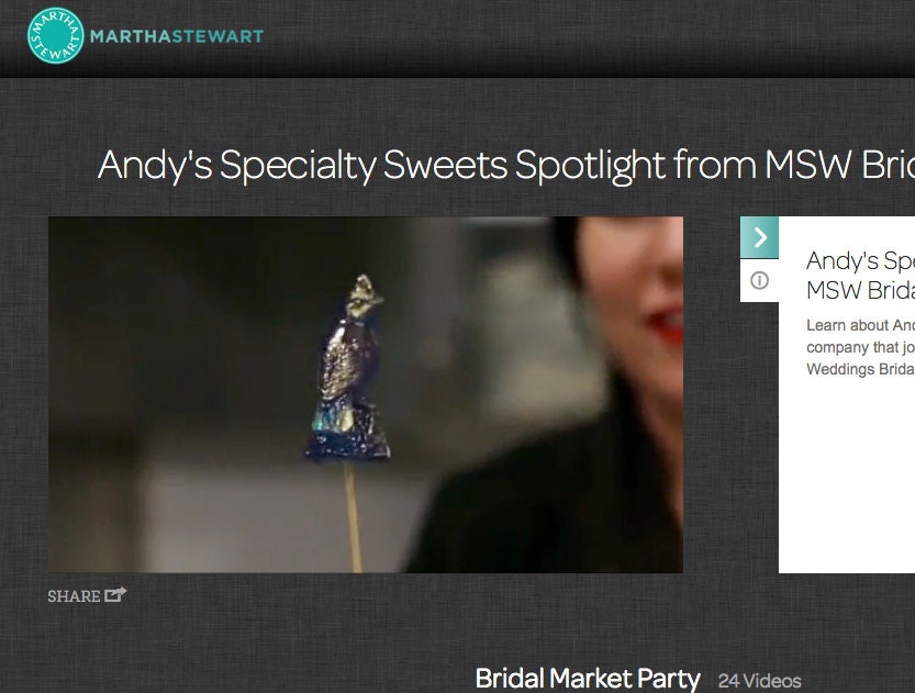 Hard Candy Lollipops 12 -Birds of a Feather- a hand made candy by Andie's Specialty Sweets