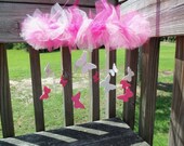 Tulle and Butterfly Mobile with Jewels LIMITED EDITION