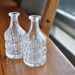 60s Apothecary Bottles Clear Pressed Glass 2 Piece Instant Collection
