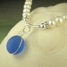 Genuine Pearl And Sea Glass Necklace With GENUINE English Sea Glass