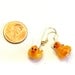 Rubber Duck Lampwork Bead Earrings - Spring/Easter